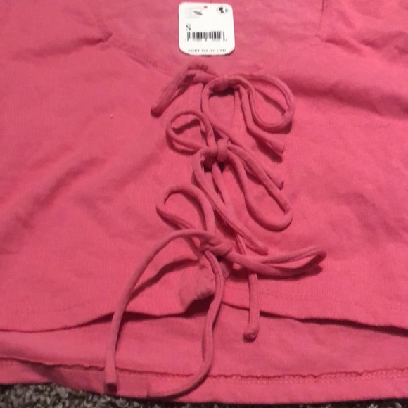 FREE PEOPLE pink cropped top - Picture 4 of 6